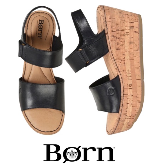 born mae platform wedge